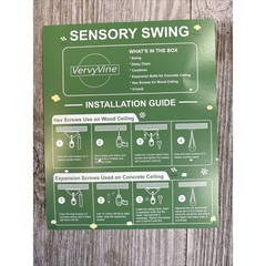 Sensory Swing for Kids Indoor Outdoor & 360° Hardware ~Open Box/Damaged Box