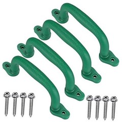 Set of 4 Safety Playground Handles,Swing Set Kids Safety Hand Grips Green-4pcs
