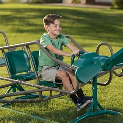 Lifetime Ace Flyer 90135 Earth Tone Airplane Teeter Totter Double Play Seesaw