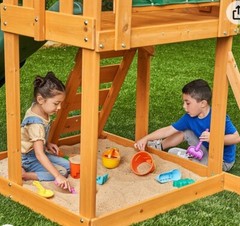 KidKraft Ainsley Wooden Outdoor Swing Set wooden