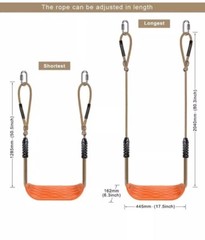BeneLabel Heavy Duty Swing Seat with Carabiners, Playground Swing Set Accessorie
