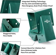 Heavy Duty Children Set Hardware Replacement Kit Including 2 Green Brackets 4 Gr