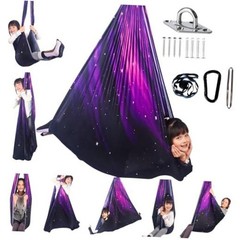 Sensory Swing for Kids Indoor and Outdoor Therapy Cuddle Swing Space Purple