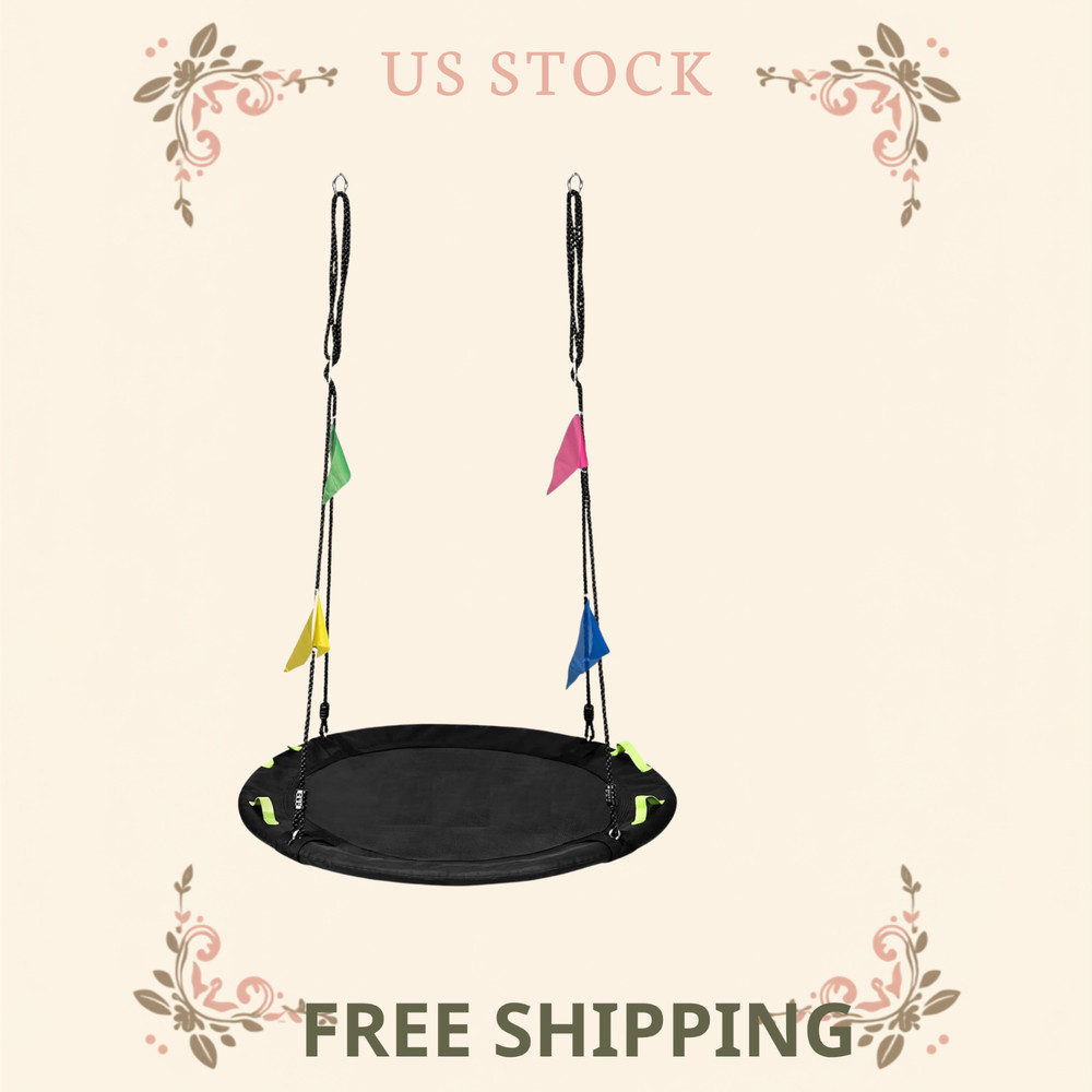 48 inch Tree Swing, Larger Saucer Flying Swing for Whole Family