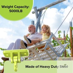 Swing Hangers for Wooden Sets Pack of 2 Heavy Duty Swingset Hardware with Lockin