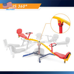 Spinning Teeter Totter Impact Absorbing Kids Playground Equipment