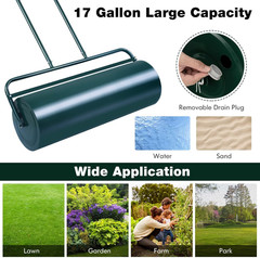 36″ Heavy-Duty Steel Lawn Roller for Smooth, Flat Grass Finish