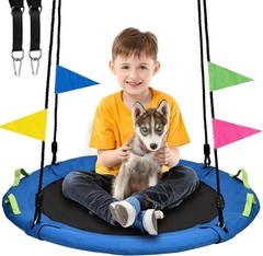 48 inch Tree Swing Larger Saucer Flying Swing Whole Family 900lbs Weight NEW US