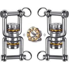 Swing Swivel, 360° Rotational Device with 2 Bearings, 770LB Capacity, Stainle…