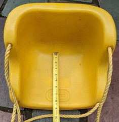 1983 Little Tikes Yellow Swing Toddler Child Outdoor Hanging Plastic Swingset