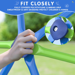 10FT Climbing Dome with Swing Set, Kids Dome Climber Jungle Gym Outdoor Play Tod