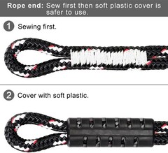 Versatile 39 Inch Tree Swing Ropes with Hooks – Heavy Duty, Indoor/Outdoor Setup