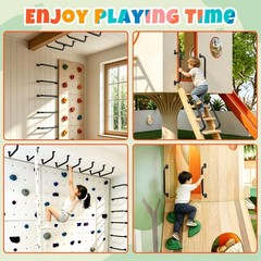 Heavy-Duty Extended Monkey Bars for Indoor,Outdoor,Metal Playground Handles