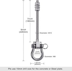 Heavy Duty Swing Hangers with Bearings – Set of 4 Stainless Steel 304 Hardware