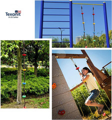 6.56Ft Climbing Rope Swing with Treads Climbing Rope Plate Swing Hanging Swing N
