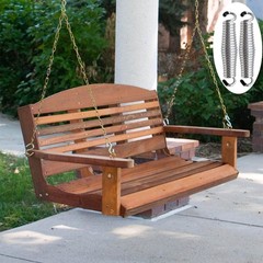 Porch Swing Springs Heavy Duty 1600lbs Silver Hammock Chair Springhanger Ceiling