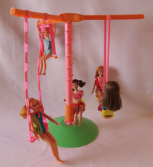 Vintage Mattel Barbie 1971 Skipper Swing-A-Rounder Gym HTF Rare Complete