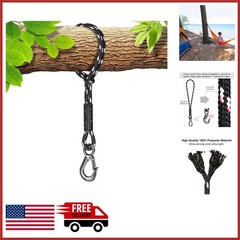 19 Inch Hammock Tree Swing Rope with Heavy Duty Hook for Kids and Adults