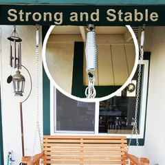 2Pack Heavy Duty Porch Swing Springs, 1600lb Capacity, Corrosion-Resistant St…