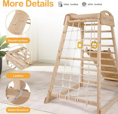 7-in-1 Indoor Jungle Gym for Toddlers – Climbing, Slide, Swing & More!