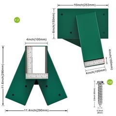 A-Frame 2 Swing Set Brackets Heavy Duty Steel Swing Set Hardware with Mountin…