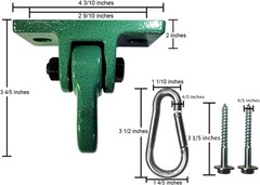 Heavy Duty Swing Hangers Screws Bolts Included Over 5000 lb Capacity Playground