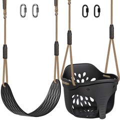 Heavy Duty High Back Full Bucket Toddler Swing Seat & Non-Slip Adult Plastic …