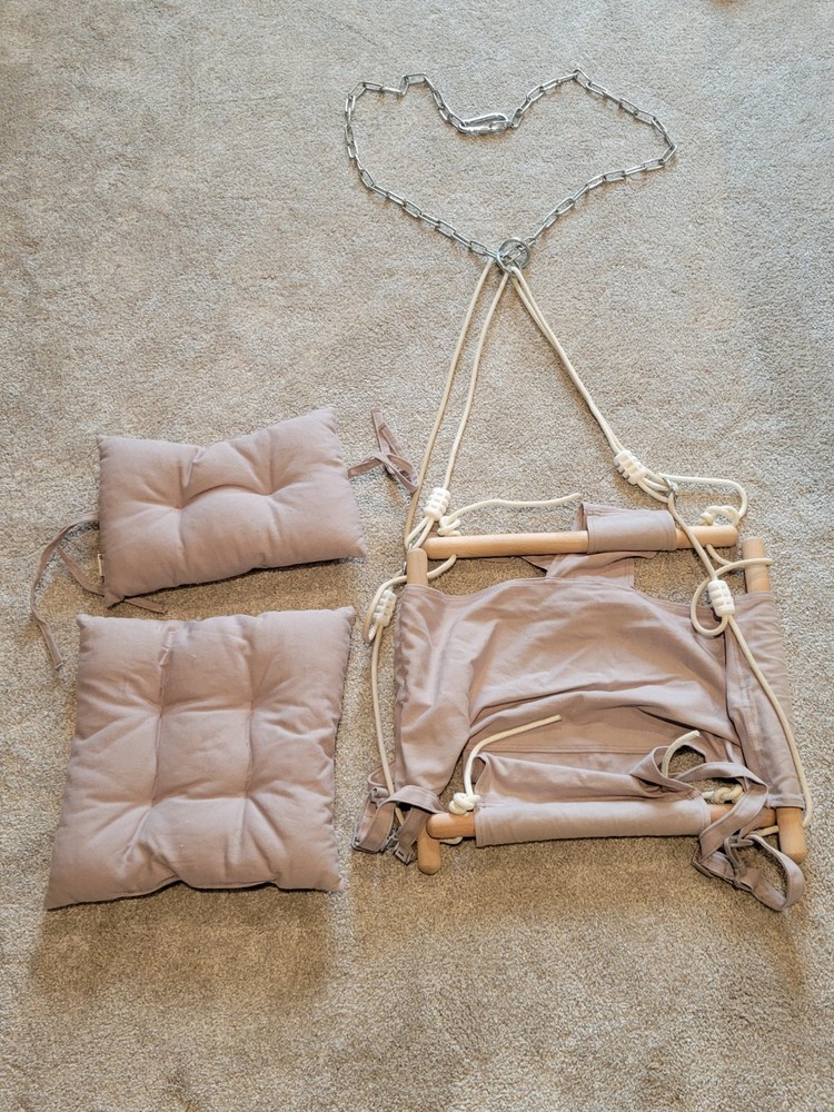 Baby/Toddler Swing Outdoor/Indoor Swing Seat, Canvas Hanging (Used Indoors)