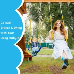 Durable Anti-Slip Swing Seat Replacement Kit for Kids Playground