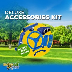 SWING SET STUFF DELUXE ACCESSORIES KIT BLUE playground fort hardware park 0245