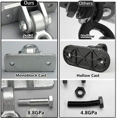 Heavy Duty Swing Hangers & Snap Hooks for Wooden Playground Home Gym Porch Patio