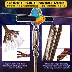 100FT Zip Lines Up to 330 LBS for Kids and Adults Outdoor