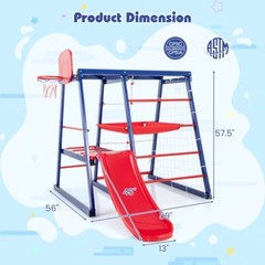 7-In-1 Outdoor Toddler Indoor Gym Playset Toddler Climbing Toys Activity Play