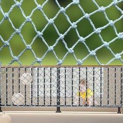 Stair Safety Net for Kids Rope Net Safety Netting for 3.28X1.64ft 6mm/8cm