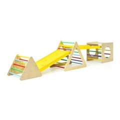 Kids Indoor Triangle Climber Play Gym Set Playroom Toddler Activity Ladder Ramp