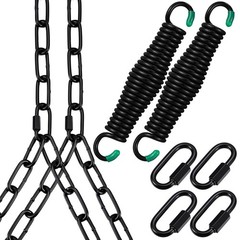 Heavy Duty Porch Swing Hanging Kit with Springs, 1500 Lbs Capacity, up to 7.1…