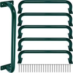17 Inch 6 Pieces Green Outdoor Metal Safety Handles for Green -6 Pcs