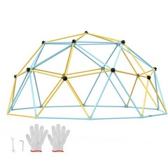 Uimoso 12FT Geometric Climbing Dome Jungle Gym for Kids Ages 3-10