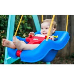 2 Pack Little Tikes 2 in 1 Snug n Secure Swing Blue High Back Baby Toddler Seat