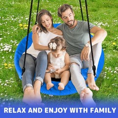 Saucer Swing for Kids – 40 Inch Outdoor Tree Swing with 660 lb Weight Capacit…
