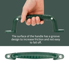 4 Luminous Safety Playground Handles, Swing Set Kids Safety Hand Grips Green