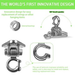 Swing Hangers Heavy Duty Smooth Operation with 180° Swing Bearings 1000 lb Ca…