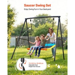 Uimoso Outdoor Swing Set with A-Frame Stand for Kids, 60 x 32 in, Backyard Use