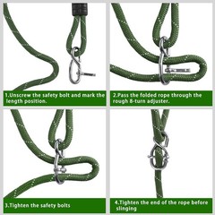Adjustable 7.25ft Heavy Duty Rope for Tree Swings – Safety & Comfort Guaranteed
