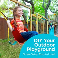Swing Set Accessories – Pirate Ship Steering Wheel for Kids Outdoor Playhouse…