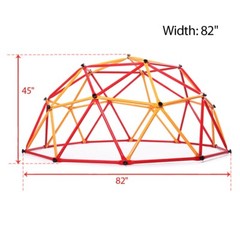 Geometric Dome Steel Frame Climber Outdoor Toddler Jungle Gym Play Set for Kids