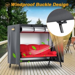 Outdoor Swing Cover, 3 Triple Seater 420D Waterproof Patio Porch Swing Cover …