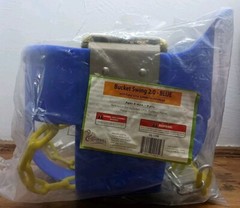 “High – Back Full Bucket Toddler Swing Seat – Blue for Swing Sets / Playlets”