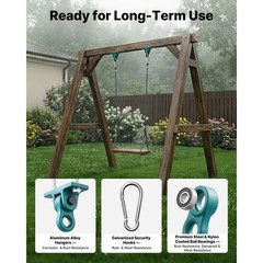 Uimoso Swing Hangers 4 Pack Heavy Duty Brackets 5000 lbs Capacity for Playground