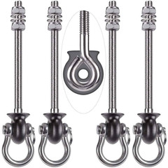 9.64 In. Stainless Steel 304 Heavy Duty Swing Hangers with 180° Swing and 1500 L